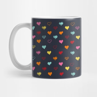 Colorful Hearts Mug